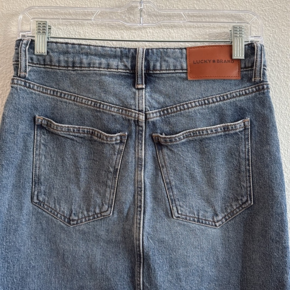 Lucky Brand Denim Midi Skirt Size 2|26 - Picture 5 of 7